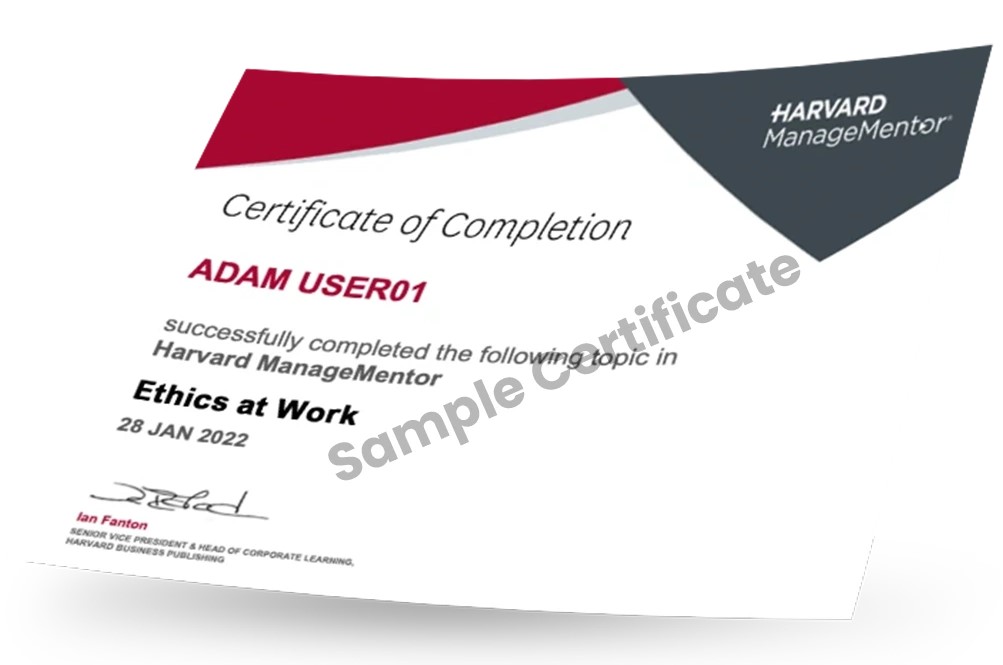 dddcertificate of harvard